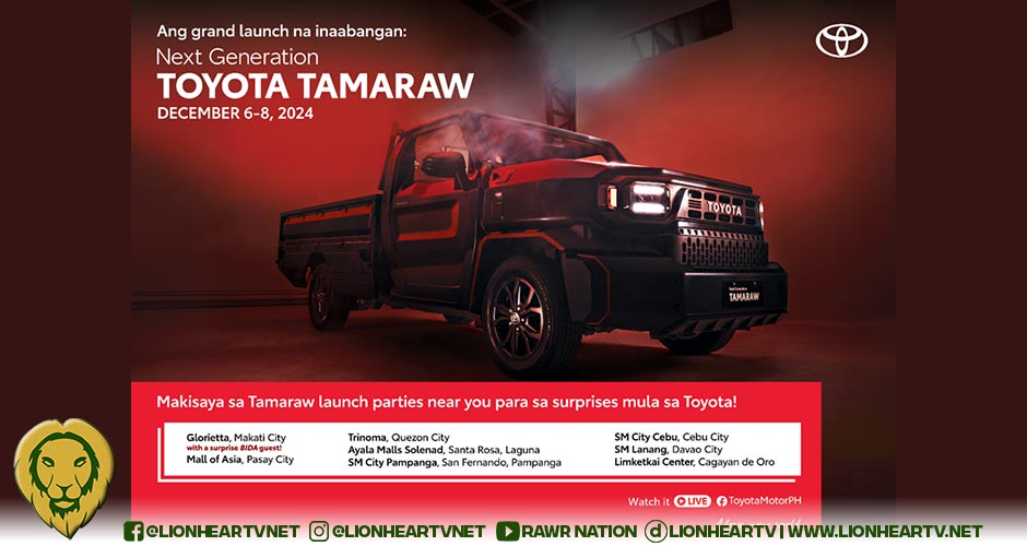 PAPARATING NA: Toyota Motor Philippines invites everyone to Next Generation Tamaraw Grand Launch