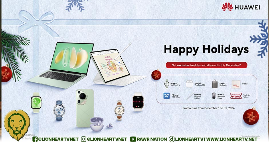 HUAWEI Kicks Off the Holidays with Exclusive Promos on Smartphones, Tablets, Laptops, and More!