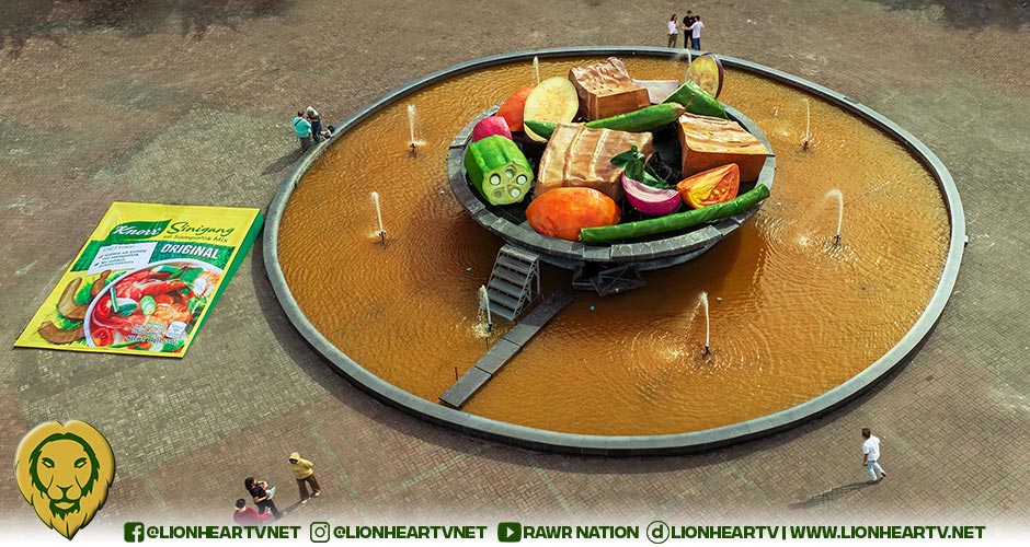 Knorr Turns Moa Fountain Into Giant Sinigang Bowl