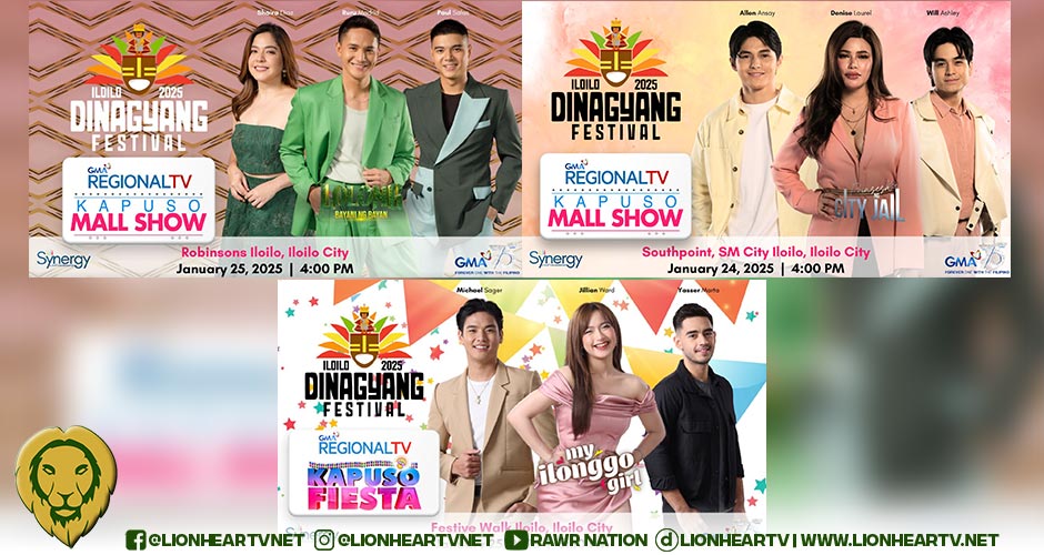 ‘Lolong’, ‘My llonggo Girl’, and ‘Prinsesa ng City Jail’ join Iloilo City’s Dinagyang Festival 2025 this weekend