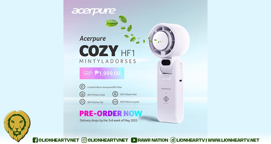 Acerpure drops first hand fan inspired by SB19’s MINTYLADORSES