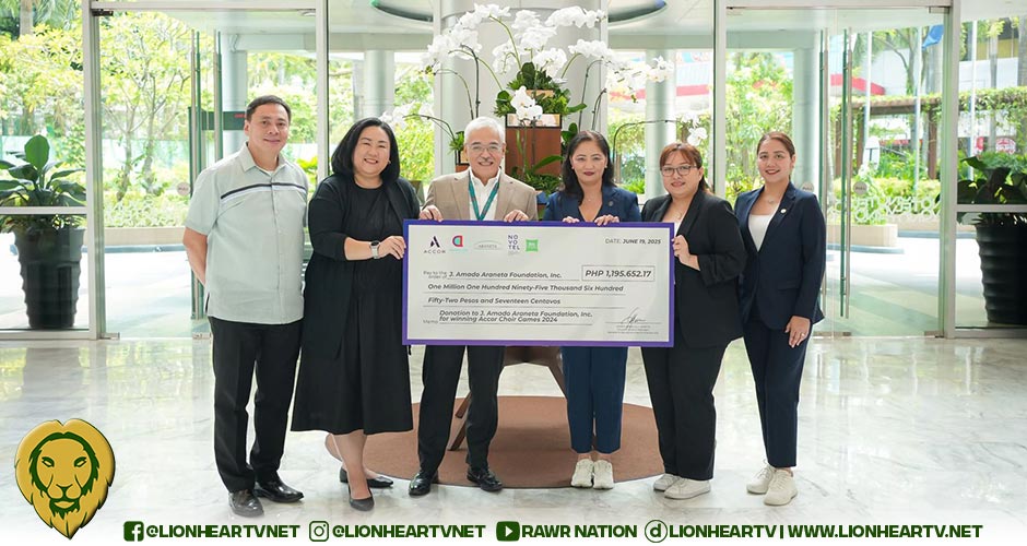 JAAF receives donation from Araneta City hotels’ choir win