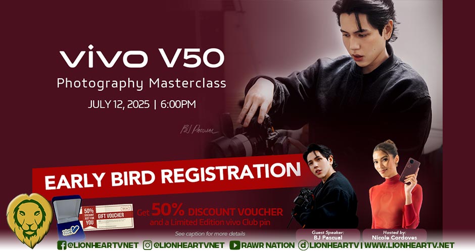 Comment to win vivo V50 Photography Masterclass with BJ Pascual