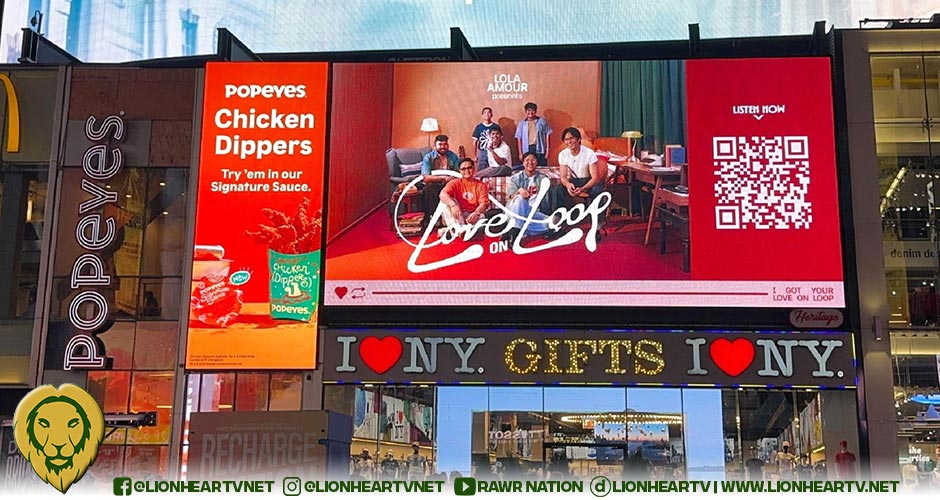 Lola Amour Lights Up New York Times Square for Love on Loop