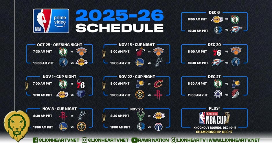 Prime Sports Unveils Inaugural 2025-26 NBA on Prime Video Schedule