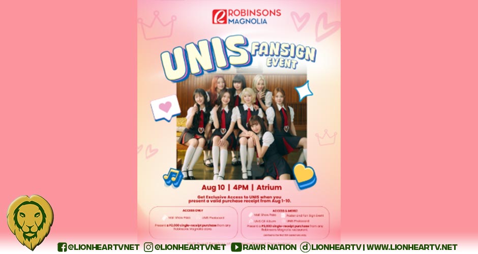 UNIS Fans, This Is Your Moment: Robinsons Magnolia Hosts Exclusive Mall Show on August 10!
