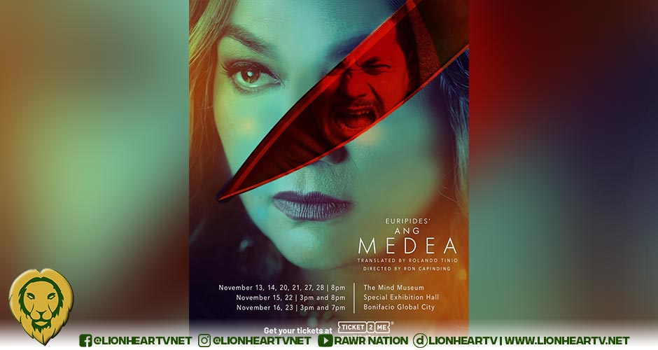 TEATRO MERON presents ‘Ang Medea’ A visceral restaging of Euripides’ classic, translated into Filipino by Rolando S. Tinio