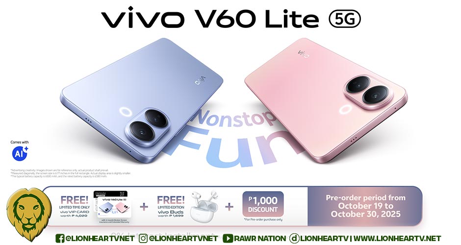 vivo V60 Lite launches, now available for pre-order