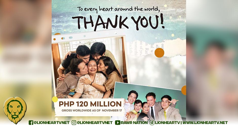 ABS-CBN Films records over Php120M worldwide gross for ‘Meet, Greet & Bye’