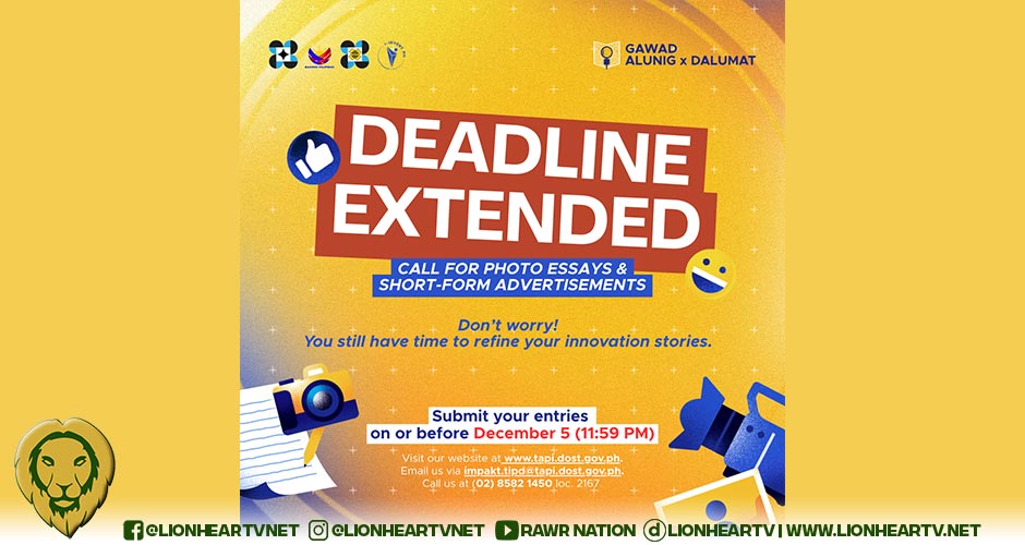 DOST-TAPI Extends Gawad Alunig x Dalumat 2025 Call for Entries