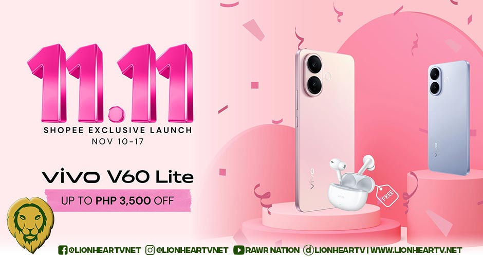 Get up to Php 3,500 OFF on vivo V60 Lite this 11.11