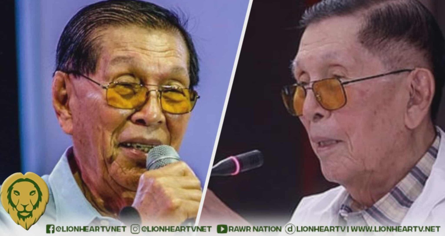 Juan Ponce Enrile in ICU due to Pneumonia; condition “guarded,” Daughter confirms
