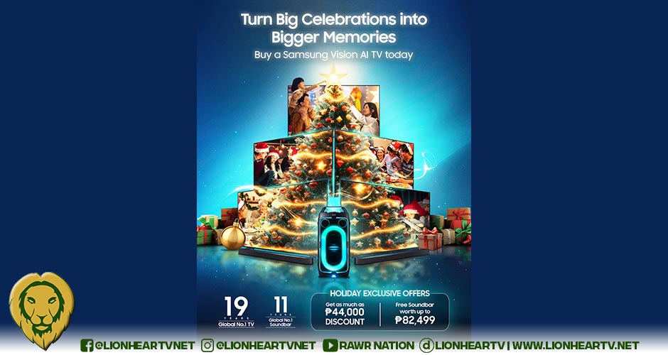 ‘Tis the Season for Big, Cinematic Celebrations at Home with Samsung TVs and Sound Devices