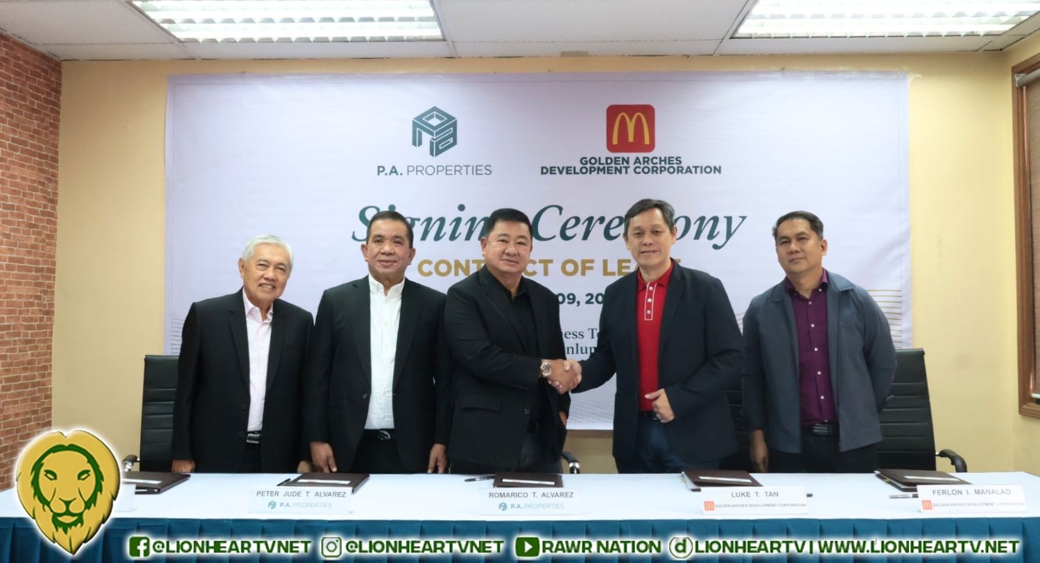 P.A. Properties and Golden Arches sign Lease to serve growing communities in San Pedro, Laguna