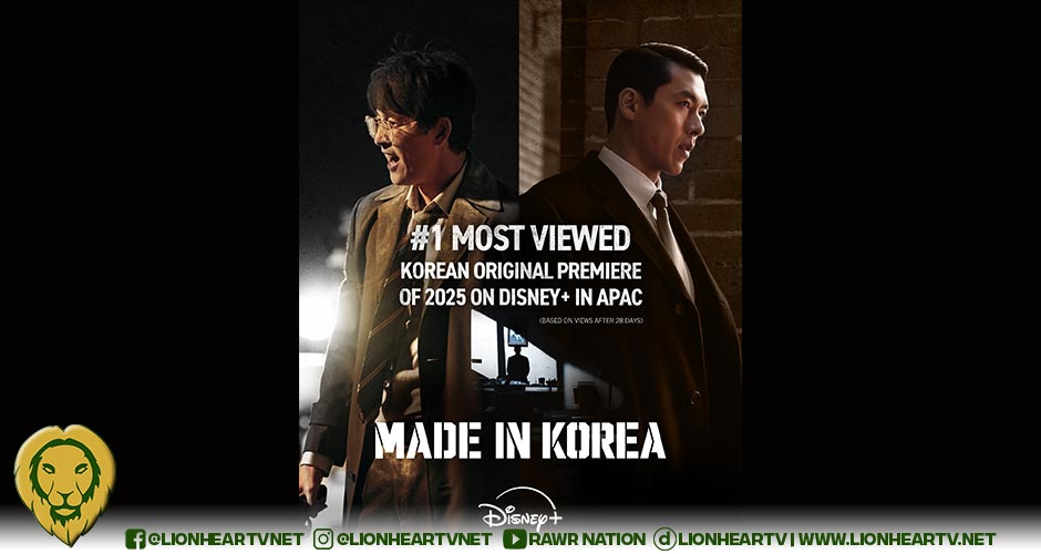 ‘Made in Korea’ Rockets up Charts to Become the Number One Most Viewed Korean Original Premiere of 2025 on Disney+ in APAC*