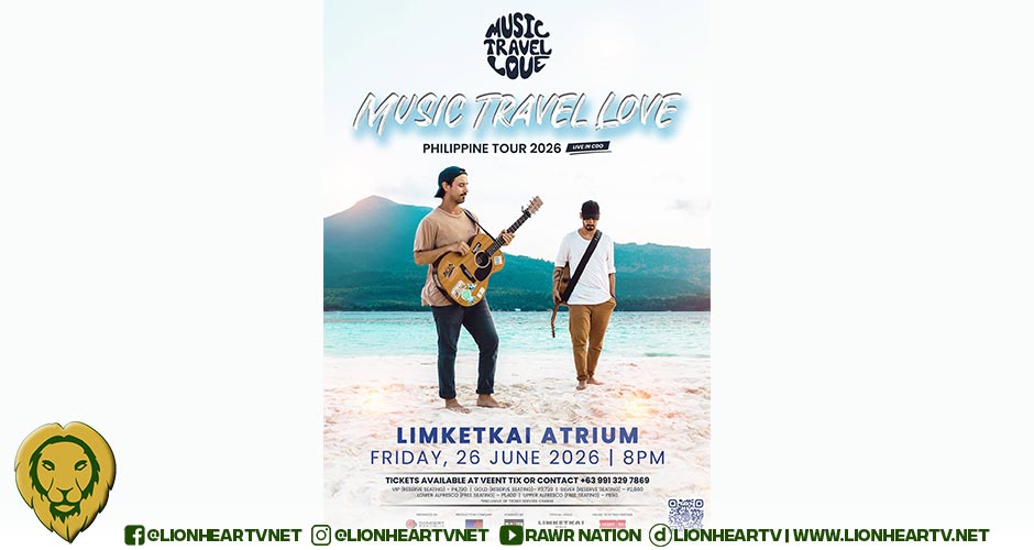 MUSIC TRAVEL LOVE Adds CAGAYAN DE ORO Show to their PHILIPPINE TOUR, June 2026.