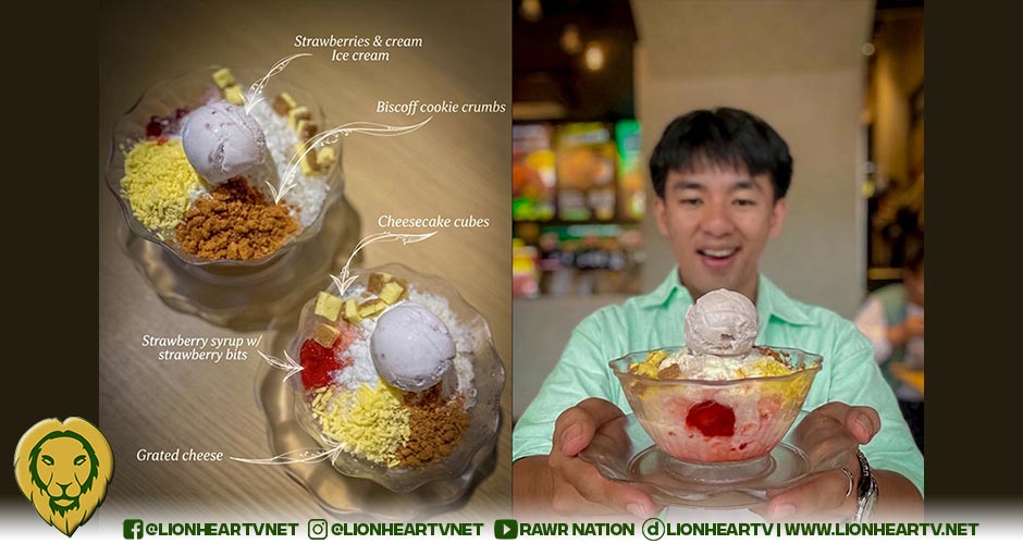 Strawberry, Biscoff, and Cheese in new Mang Inasal Halo-Halo treat
