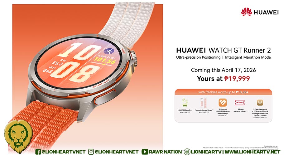 The Ultra-Light and Accurate Titanium Smartwatch: HUAWEI WATCH GT Runner 2 Refines Route Precision with Industry-First GPS Tech, Pre-Order Starts April 17 for PHP 19,999