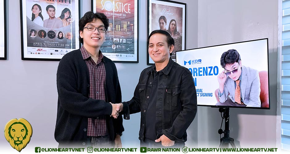 Lorenzo Jan signs with KDR Music House, prepares release of new alt-pop single