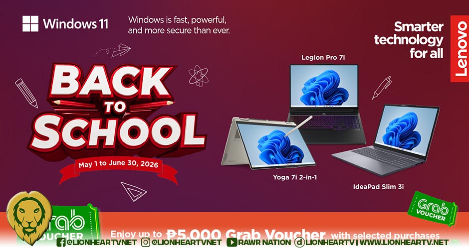 Lenovo Makes Back-to-School Shopping More Rewarding with Grab Vouchers up to ₱5,000