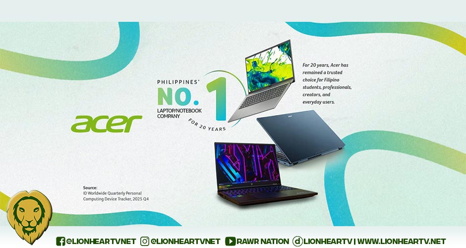 Acer extends 20-year leadership as the Philippines’ #1 laptop brand in 2026