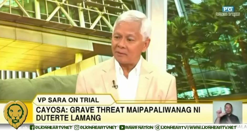 Constitutional law expert: Sara Duterte violent outburst against PBBM clearly constitutes grave threats