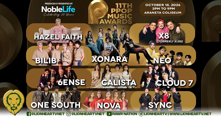 Presenting our 11 artists at the 11th PPOP Music Awards.